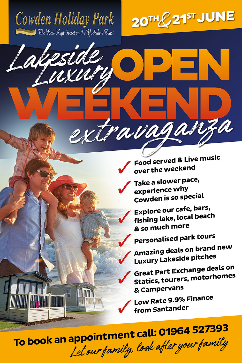 20th and 21st June. Open weekend at Cowden Holiday Park.